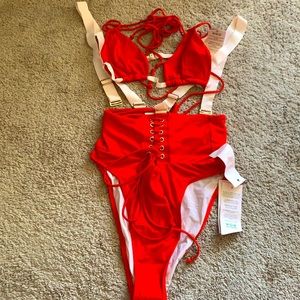 HAH bikini with suspenders